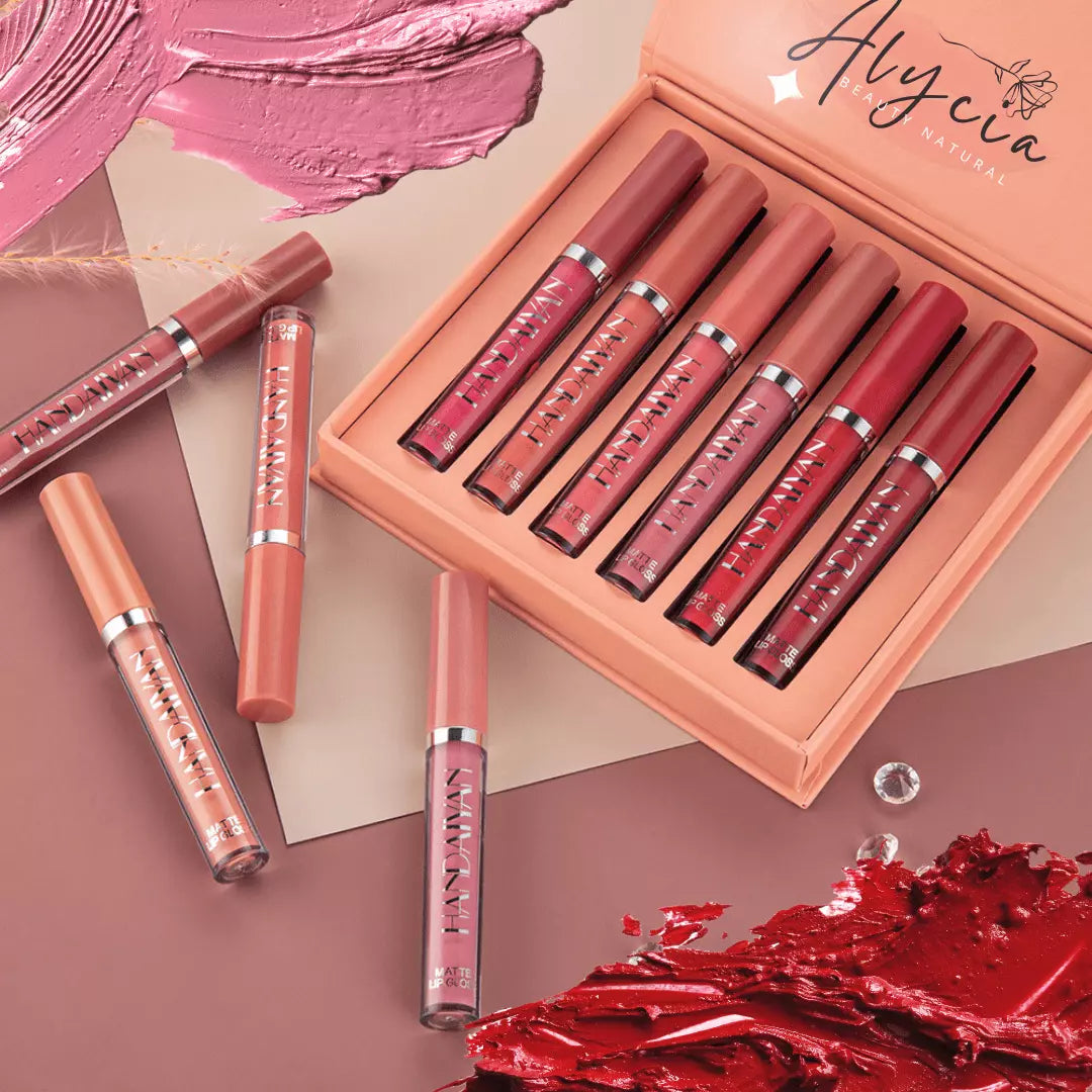 Kit Deslumbre Essencial de 6 Tons de Batons ALYCIA handaiyan - Alyciabeauty