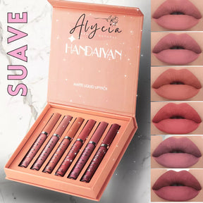 Kit Deslumbre Essencial de 6 Tons de Batons ALYCIA handaiyan - Alyciabeauty