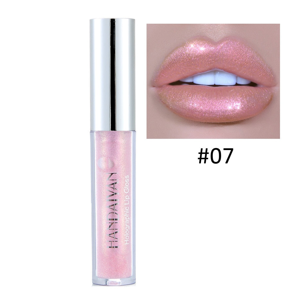 Handaiyan 6 Colors Lip Gloss Longlasting Glitter Red Nude Lipstick Liquid Waterproof Moisturize Luminous Lipgloss Makeup - Alyciabeauty