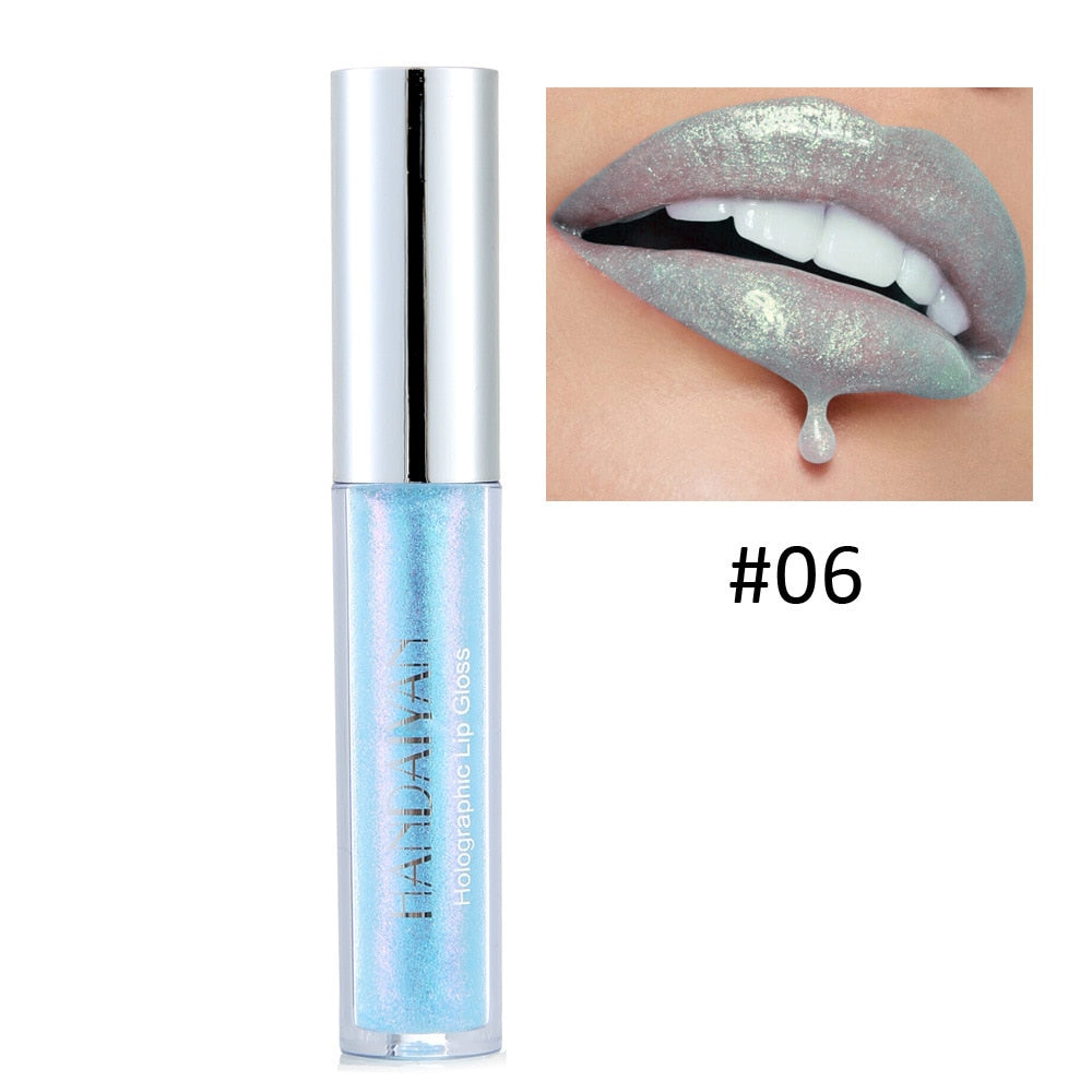 Handaiyan 6 Colors Lip Gloss Longlasting Glitter Red Nude Lipstick Liquid Waterproof Moisturize Luminous Lipgloss Makeup - Alyciabeauty