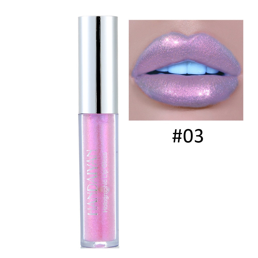 Handaiyan 6 Colors Lip Gloss Longlasting Glitter Red Nude Lipstick Liquid Waterproof Moisturize Luminous Lipgloss Makeup - Alyciabeauty