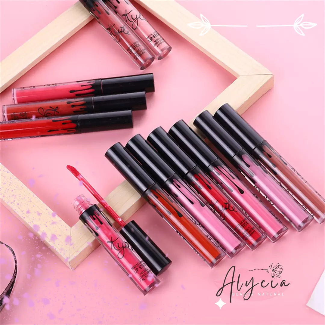 Deslumbre Essencial  12 Tons de Batons ALYCIAl kylie - Alyciabeauty