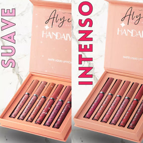 COMBO - 2 Kit Deslumbre Essencial de 6 Tons de Batons ALYCIA handaiyan - (compre 1 leve 2) - Alyciabeauty
